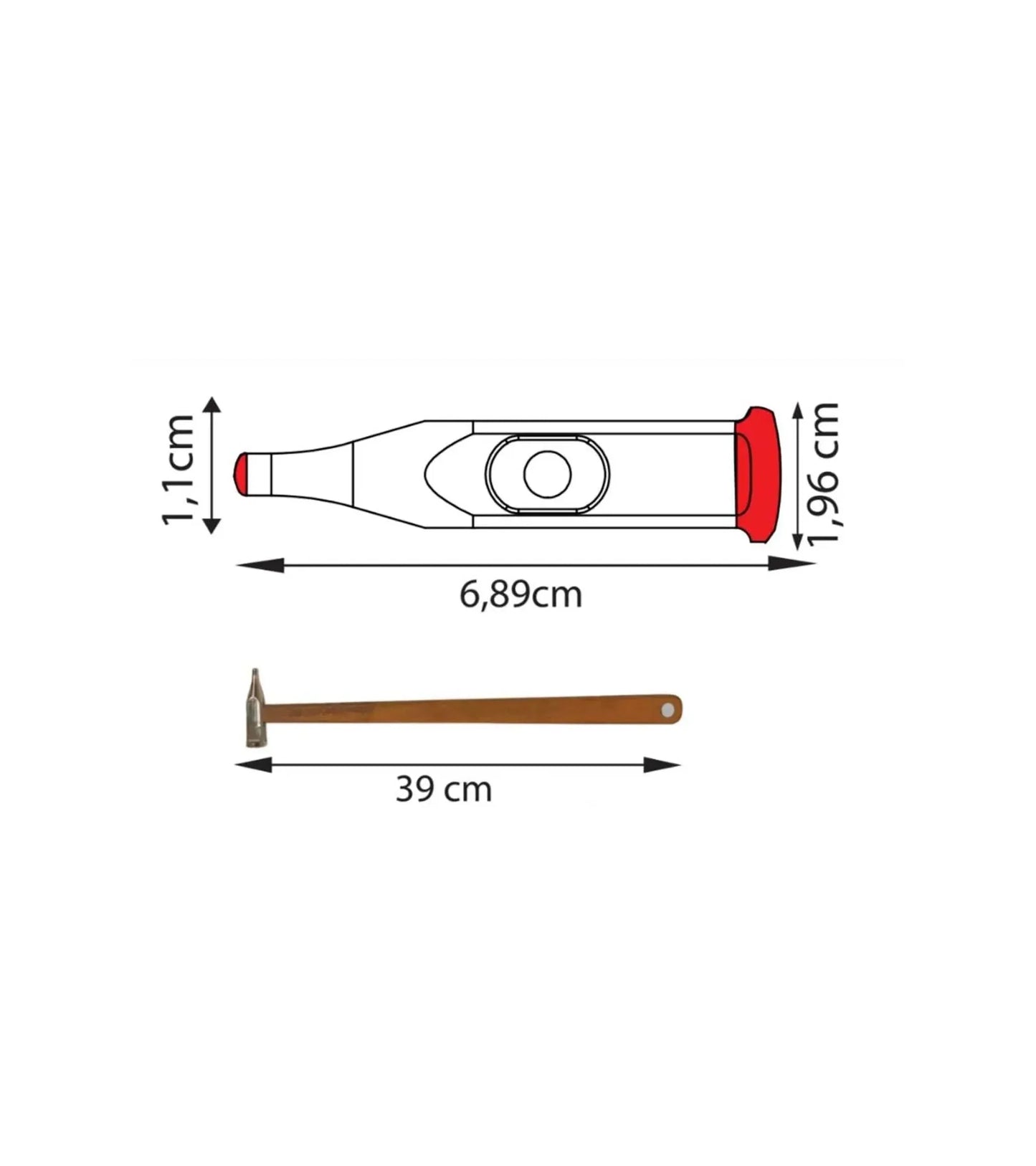 Pdr Dent Tow Truck (Stainless)  Curved Dotted - Magnetic Square  Handle InoxPDR