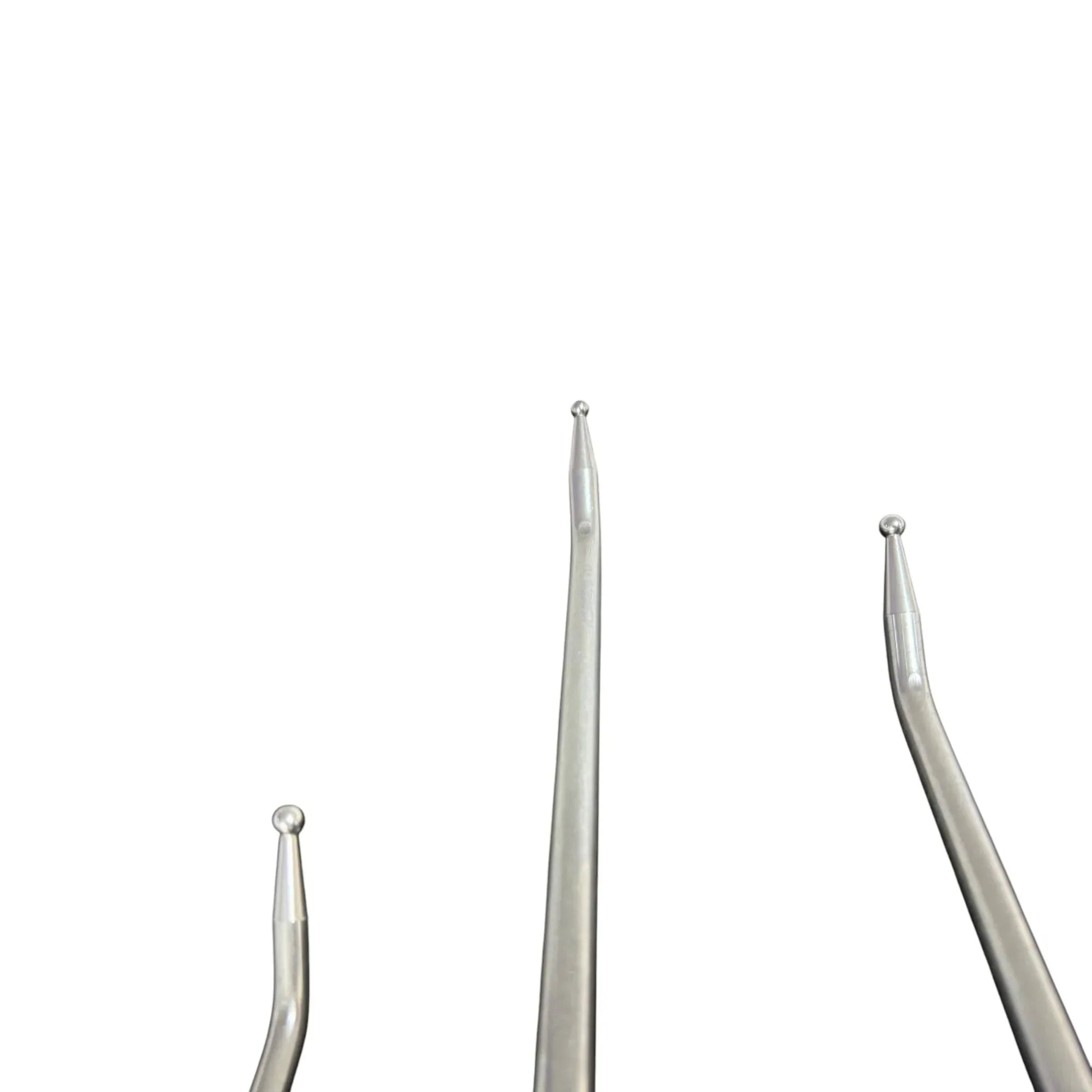 3-Piece Bead Tip White Steel PDR Tool Set – 50cm, 60cm, 70cm Lengths | 8mm, 10mm, 12mm Diameter - Selvora Edition InoxPDR