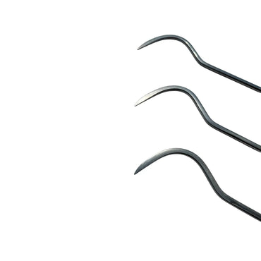 Veldran Edition 3-Piece 8mm White Steel 360° Rotatable PDR Rod Set – 50cm, 70cm, 90cm Paintless Dent Repair Tools InoxPDR