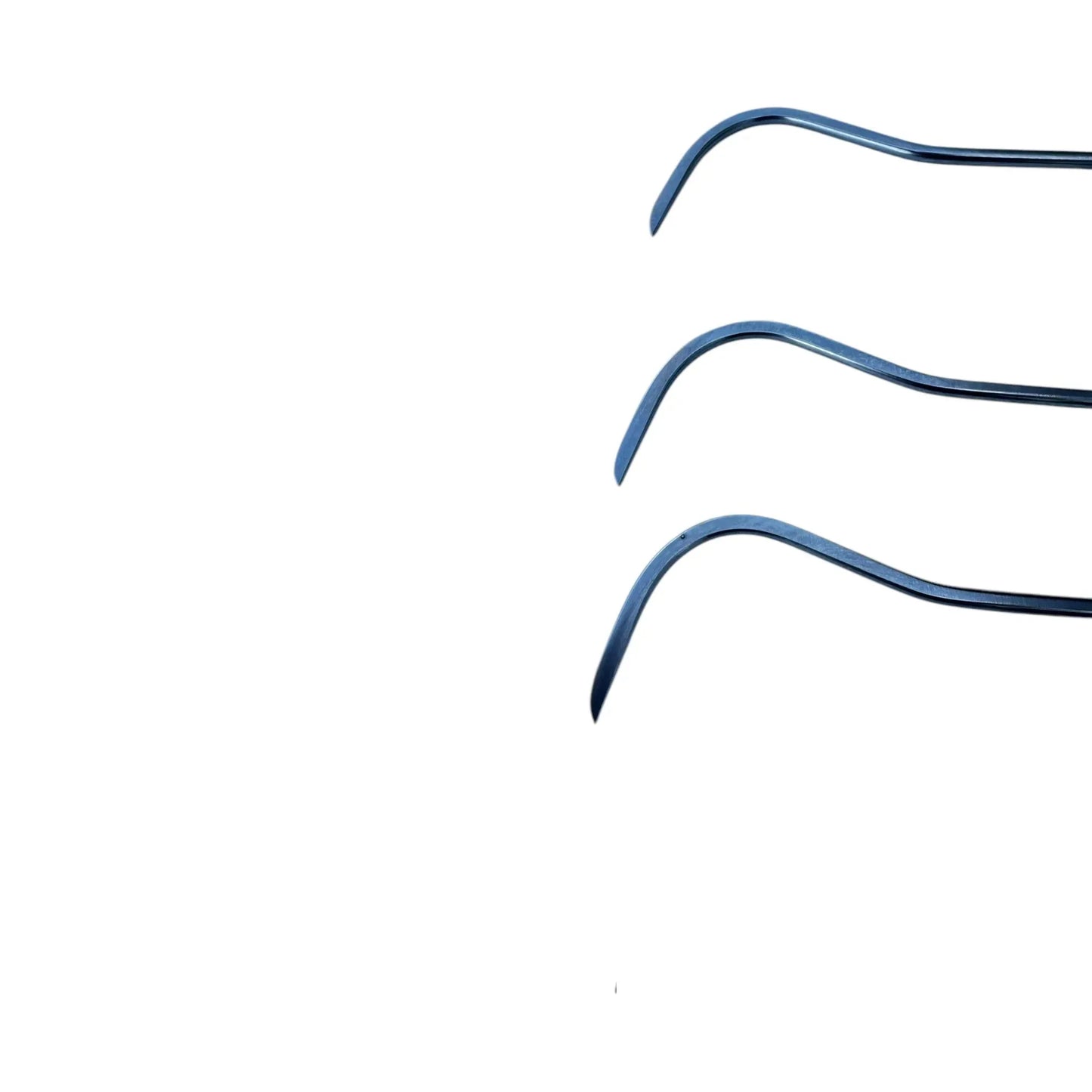 Nexora Edition 3-Piece C-Bend Sharp Tip Steel PDR Tools – Paintless Dent Repair Rods InoxPDR