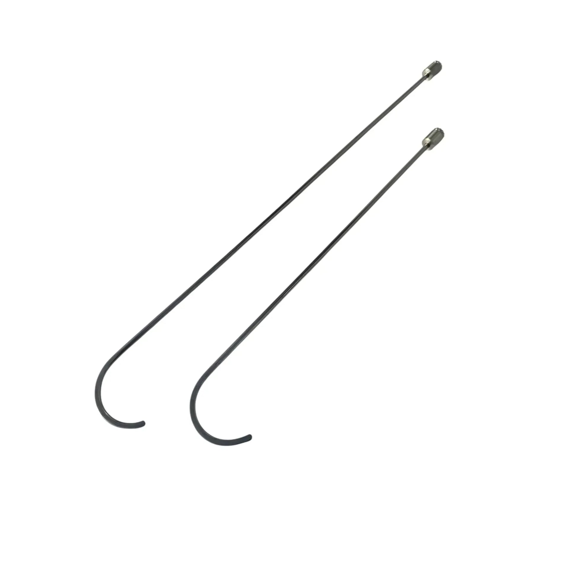 Trenova Edition 2-Piece 8mm x 50cm & 70cm Hook-Shaped 360° Rotatable PDR Tools – Paintless Dent Repair Rods InoxPDR