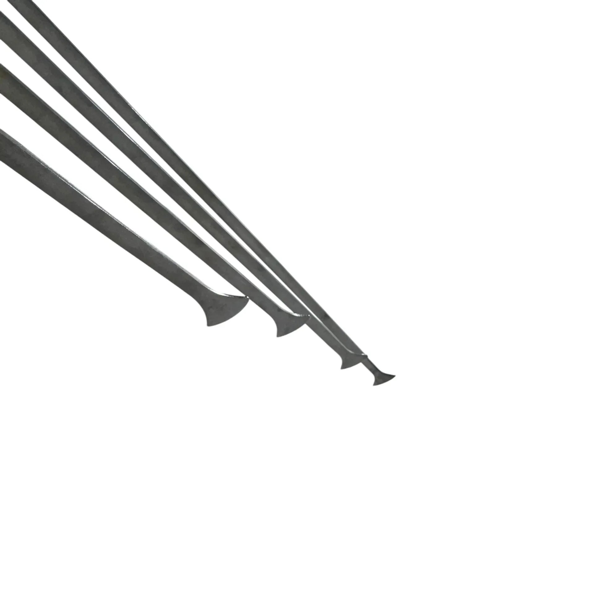 Mardin Edition 4-Piece 20cm White Steel Whale Tail PDR Tools – Paintless Dent Repair Rods InoxPDR