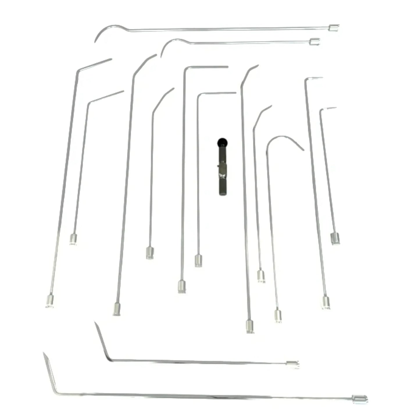 Bursa Edition Juego de 16 Piezas de Varillas PDR Personalizadas Giratorias 360° con Bolsa